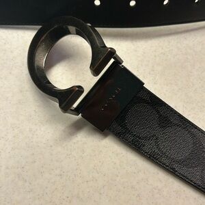 Black coach belt